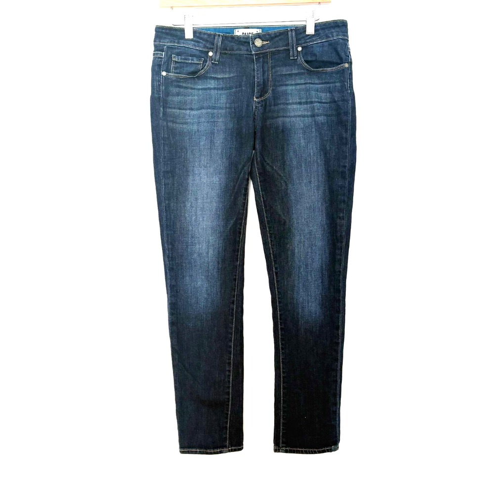 Paige Women's Skyline Jeans, Stretch Ankle Peg Skinny, Blue Denim, Size 27